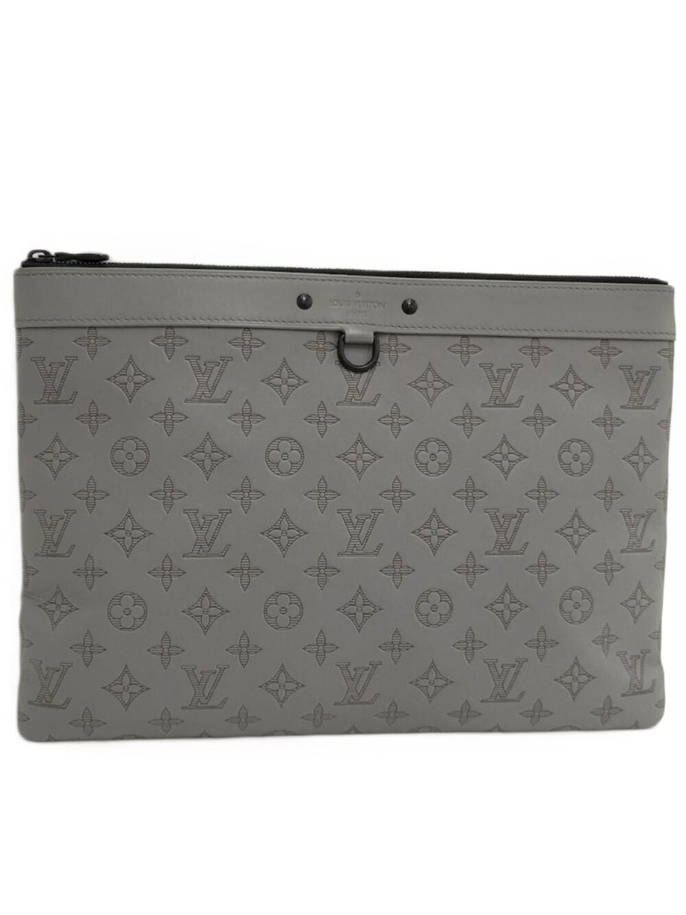Louis Vuitton Pochette Discovery Monogram Shadow Green Clutch